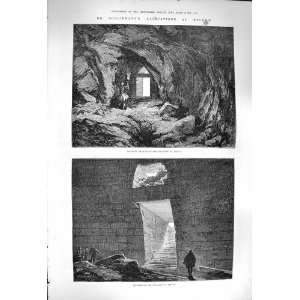 1877 Schliemann Excavations Mycenae Atreus Treasury 