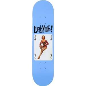  Lurkville Club Blue 8.0 Skateboard Deck Sports 