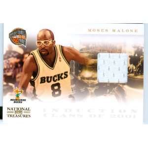  2011 National Treasures Authentic Moses Malone Game Worn 