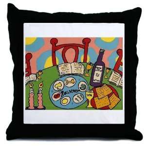  Seder Table Holiday Throw Pillow by 