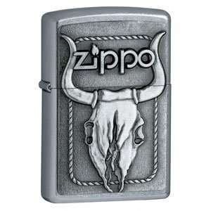   Zippo   Street Chrome, Bull Skull Emblem