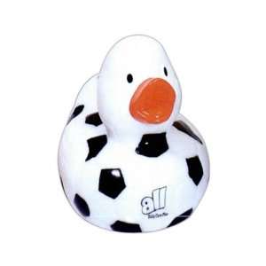 Soccer rubber duck with a soccer ball style body. Sports 