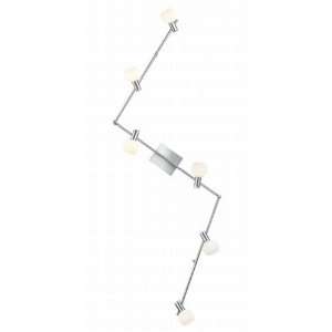  Sesto Collection 6 Light 90 Matte Nickel Track Lighting 