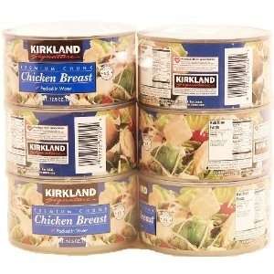 New Kirkland chicken breast packed in water 12.5oz*6can  