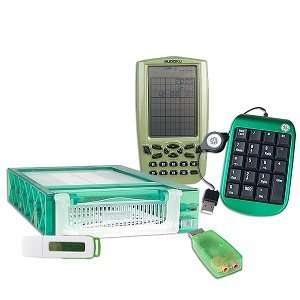  Geek Green PC Accessories Kit with Number Pad USB Audio 