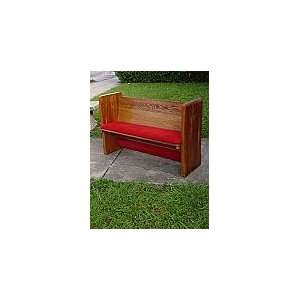  Vintage Solid Oak Church Pew Bench Furniture & Decor