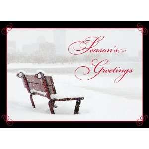  Snowy Bench Holiday Cards
