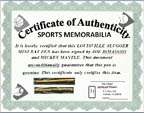Autograph MLB DiMAGGIO / MANTLE Louisville Slug BAT Pen  