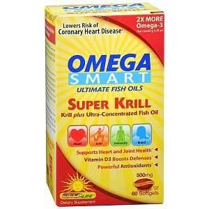 Omega Smart Super Krill   60   Softgel Health & Personal 