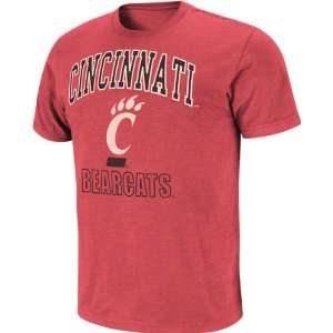   Cincinnati Bearcats Red Outfield Slub Knit T Shirt