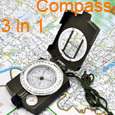 In 1 Military 360 Lensatic Lens Prismatic Compass New  