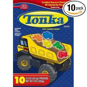 Fruit Shapes Fruit Flavored Snacks, Tonka, 10 Count Pouches (Pack of 