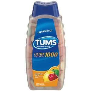 Tums Ultra 1000 MAXIMUM STRENGTH Antacid / Calcium Supplement, 265 