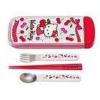 Hello Kitty Spoon & Fork & Chopstick School Lunch Set