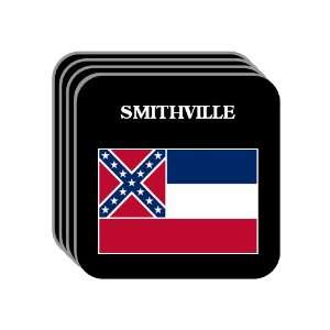  US State Flag   SMITHVILLE, Mississippi (MS) Set of 4 Mini 