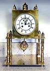 Portico Clock Whose Case Is Made From Marble Ormolu items in Antique 