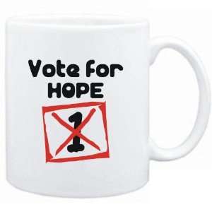    Mug White  Vote for Hope  Female Names