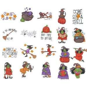   OESD Embroidery Machine Designs CD JUMBO WITCHY POO