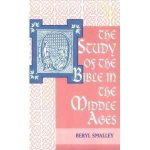   of the Bible in the Middle Ages [Paperback] Beryl Smalley Books
