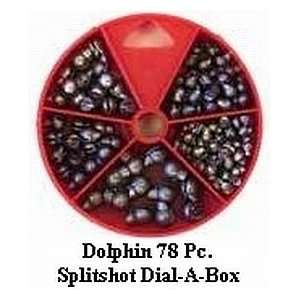  Dolphin 78 Pc. Split Shot Sinker Assortment Dial A Box 
