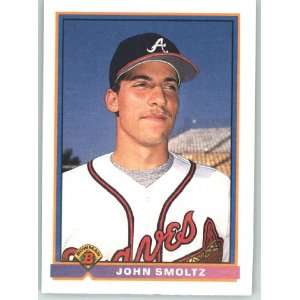  1991 Bowman #580 John Smoltz   Atlanta Braves (Baseball 