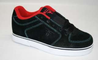 NEW Kids FALLEN CHIEF Black Blue Red skate shoes 1 US  