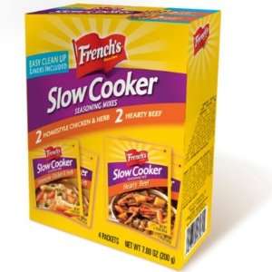 FRENCHS SLOWCOOKER SEASONING MIXES (4 1.75 OZ PACKETS,2HOMESYLE 