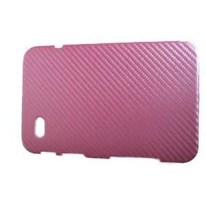  Samsung Galaxy Tab Hard Cover Woven Leather   Color Pink 