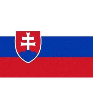  Slovakia Flag Sheet of 21 Photo Gloss Stickers