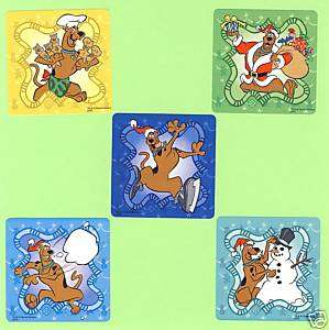 15 Scooby Doo Christmas   Large Stickers   Party Favors  