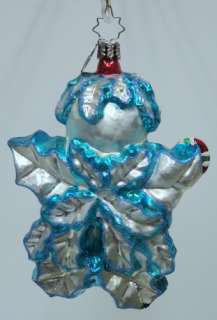 RADKO Holly Jean Blue ORNAMENT Snowman 1011693  