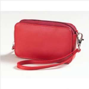  Clava Leather CL 2296RED Cosmetic Pouch in Red Beauty