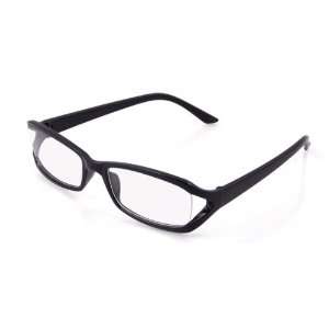   Black Polished Plastic Full Rim Clear Lens Glasses