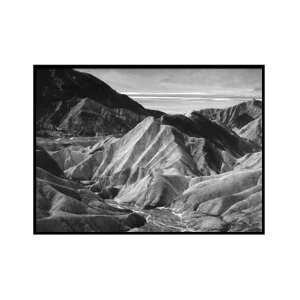 Ansel Adams   Death Valley West From Zabriskie Point Matted  