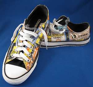 Converse All Star Shoes Chuck Taylors Low Top Multi Color Tour Tickets 