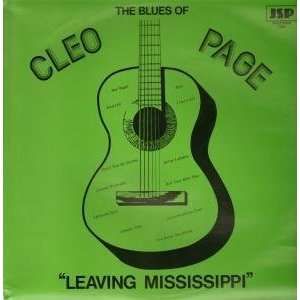  LEAVING MISSISSIPPI LP (VINYL) UK JSP CLEO PAGE Music