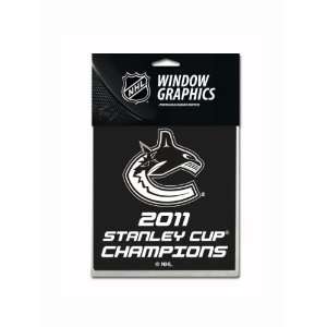  NHL Vancouver Canucks Stanley Cup Champions Window Graphic 