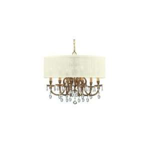 Crystorama 2916 OB SHG CLM Brentwood 6 Light Single Tier Chandelier in 