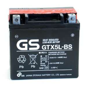 GS Battery FS #GTX5L BS Premium AGM Battery Automotive