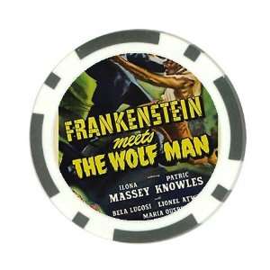  Frankenstein wolf man Poker Chip Card Guard Great Gift 