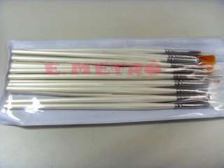 15pcs PRO Brush pen Set for Acrylic Nail Art Design NEW  