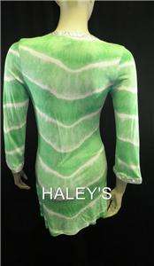   White Tie Dye Silver Sequin Christmas Top Small 732996760636  