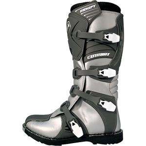   Shift Racing Youth Combat Boots   2009   2/Silver Automotive