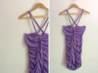 Urban Outfitters LAVENDER Purple Ruched Party Dress S  