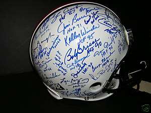 AUTOGRAPHED HALL OF FAME FULL SIZE HELMET 58 SIGNATURES  