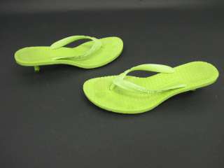 SIGERSON MORRISON Green Thong Sandals Shoes SZ 7 BOX  