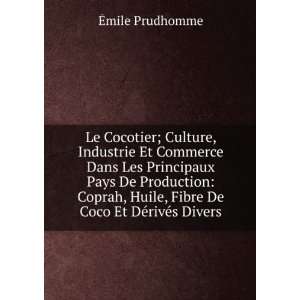 Le Cocotier; Culture, Industrie Et Commerce Dans Les Principaux Pays 