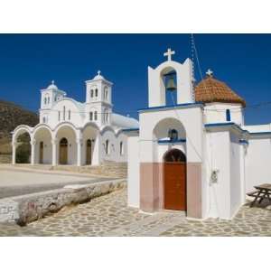  Church in Small Town of Dryos, Paros, Greece Photographic 