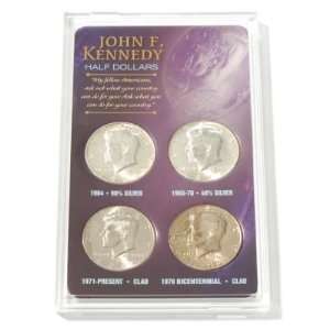  Kennedy Half Dollar Four Coin Set