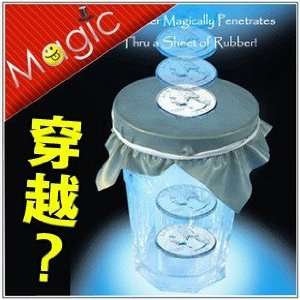  coin through the glass membrane coin magic magic tricks magic 